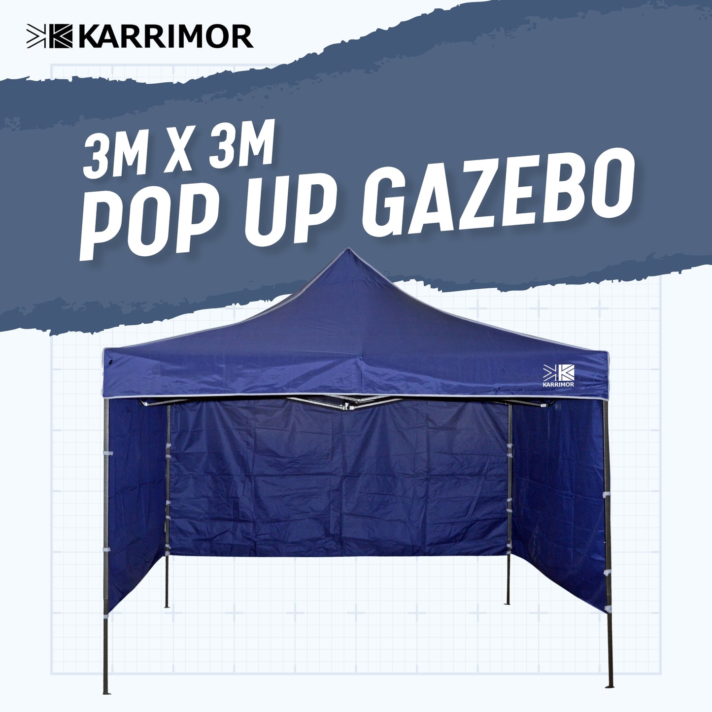 Karrimor Pop Up Gazebo - 3M x 3M - Leisure Brands Group