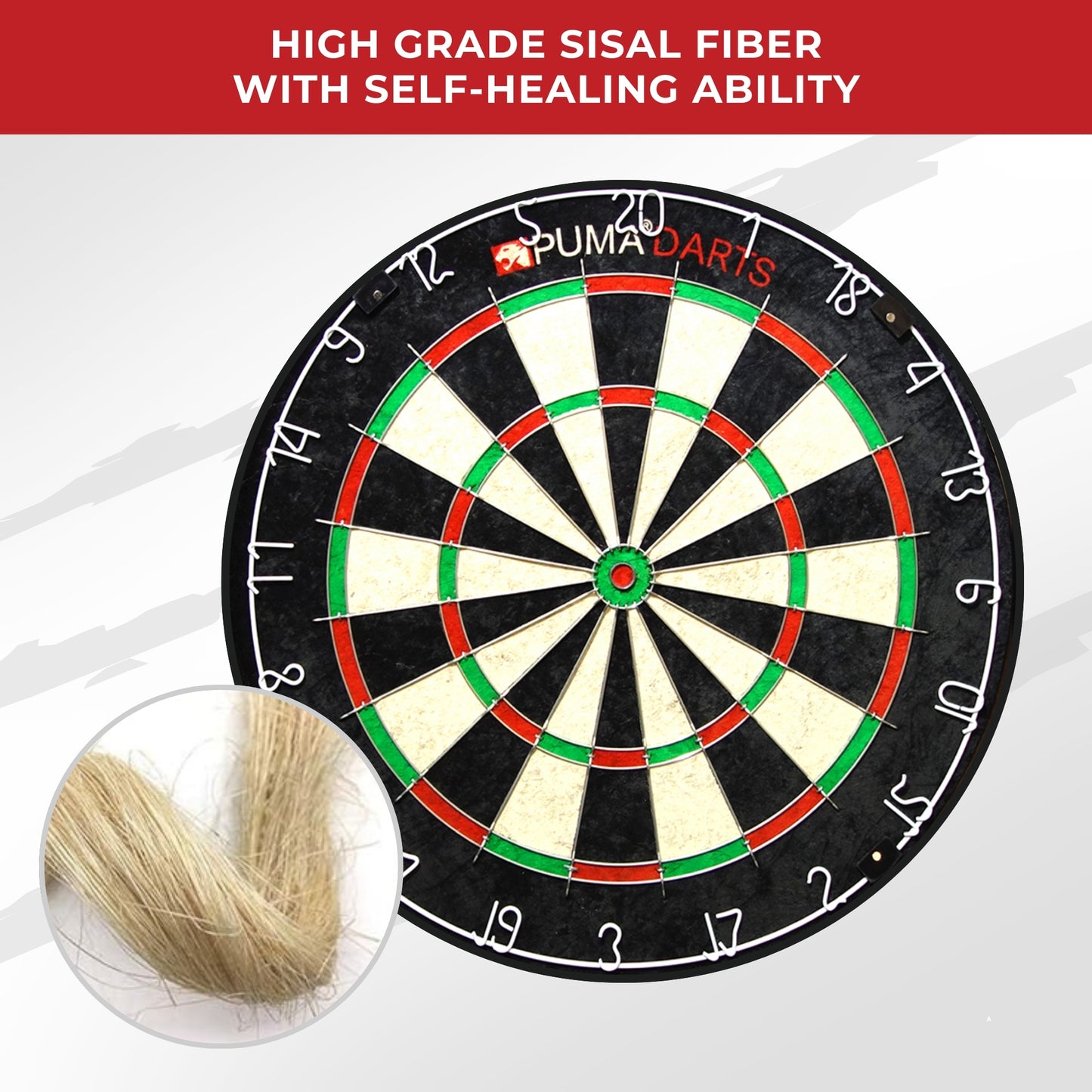 Puma Stadium Bristle Dartboard & Cabinet Set - Leisure Brands Group