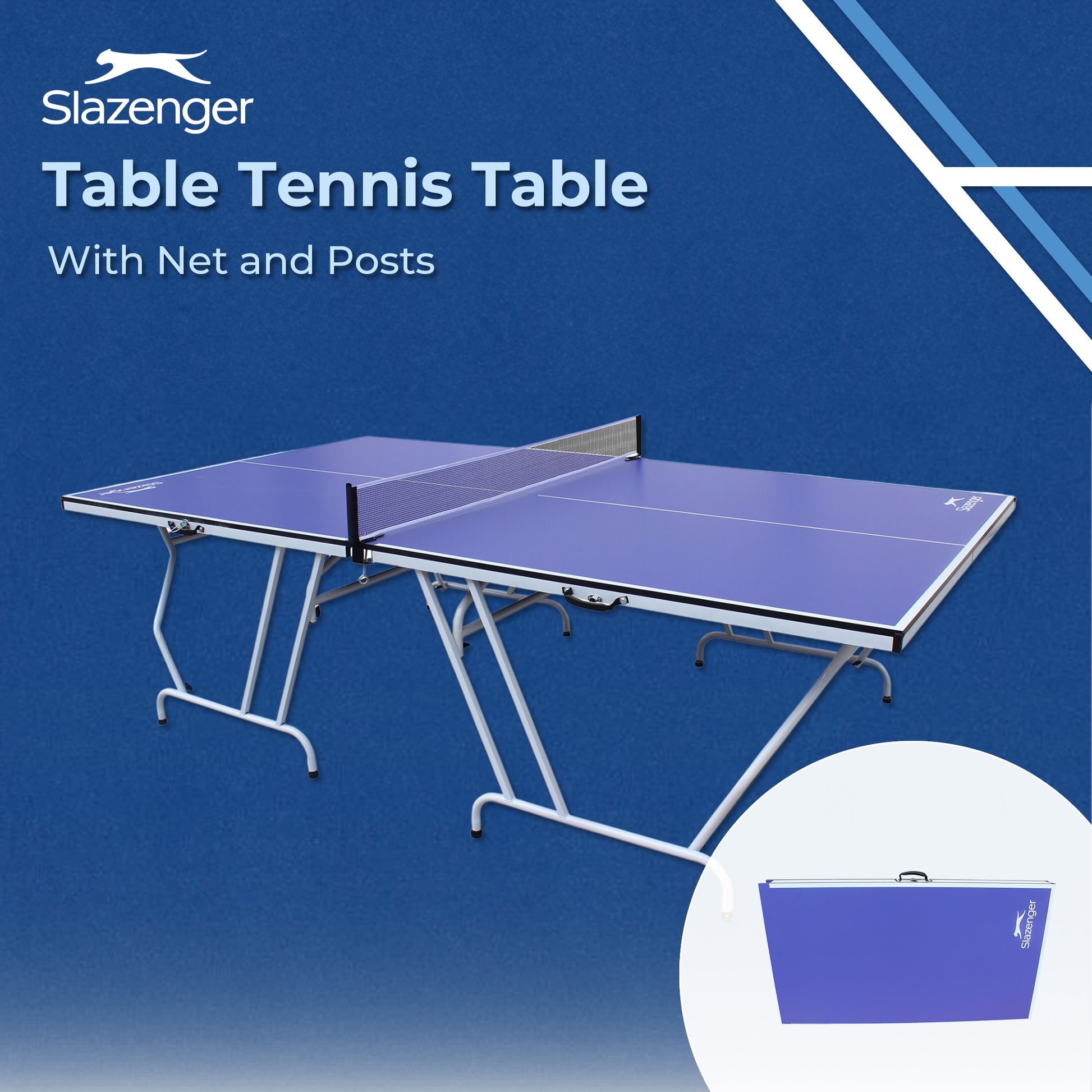 Slazenger Table Tennis Table with Net - Slazenger SA