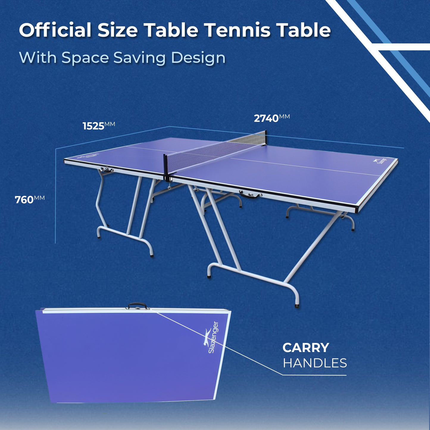 Slazenger Table Tennis Table with Net - Slazenger SA