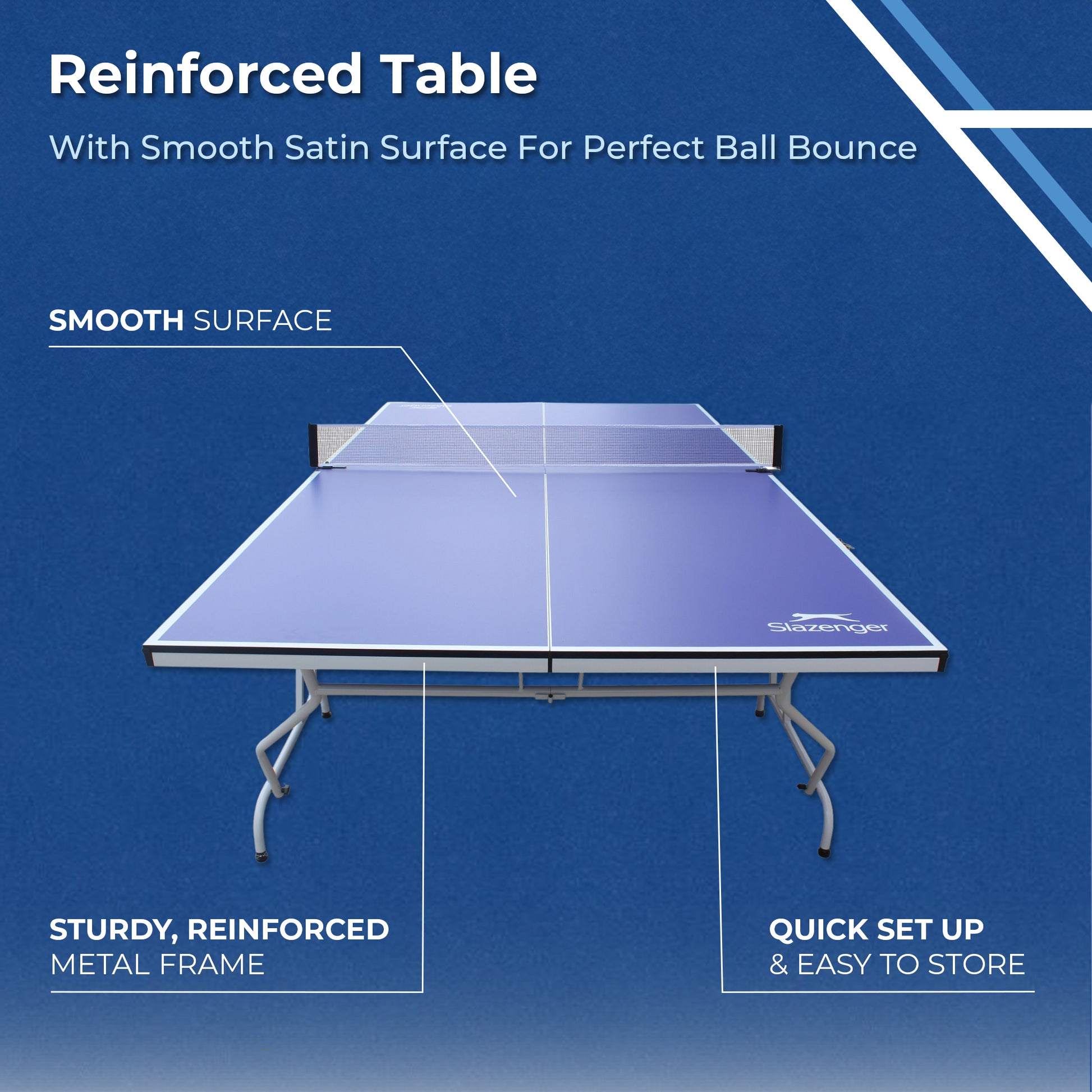 Slazenger Table Tennis Table with Net - Slazenger SA