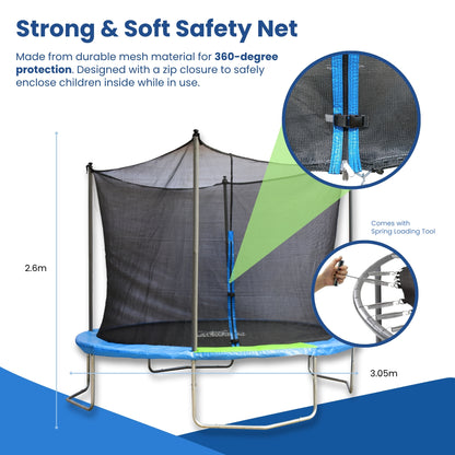 Zero Gravity 10ft Trampoline with Safety Net - Leisure Brands Group