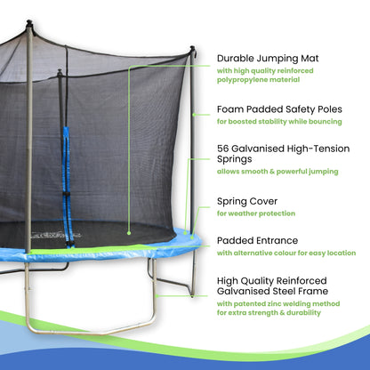 Zero Gravity 10ft Trampoline with Safety Net - Leisure Brands Group