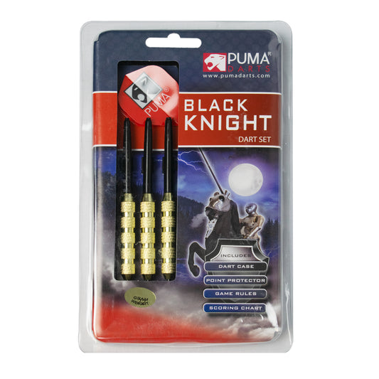 Puma Black Knight Steel Tip Dart Set - 22G - Leisure Brands Group