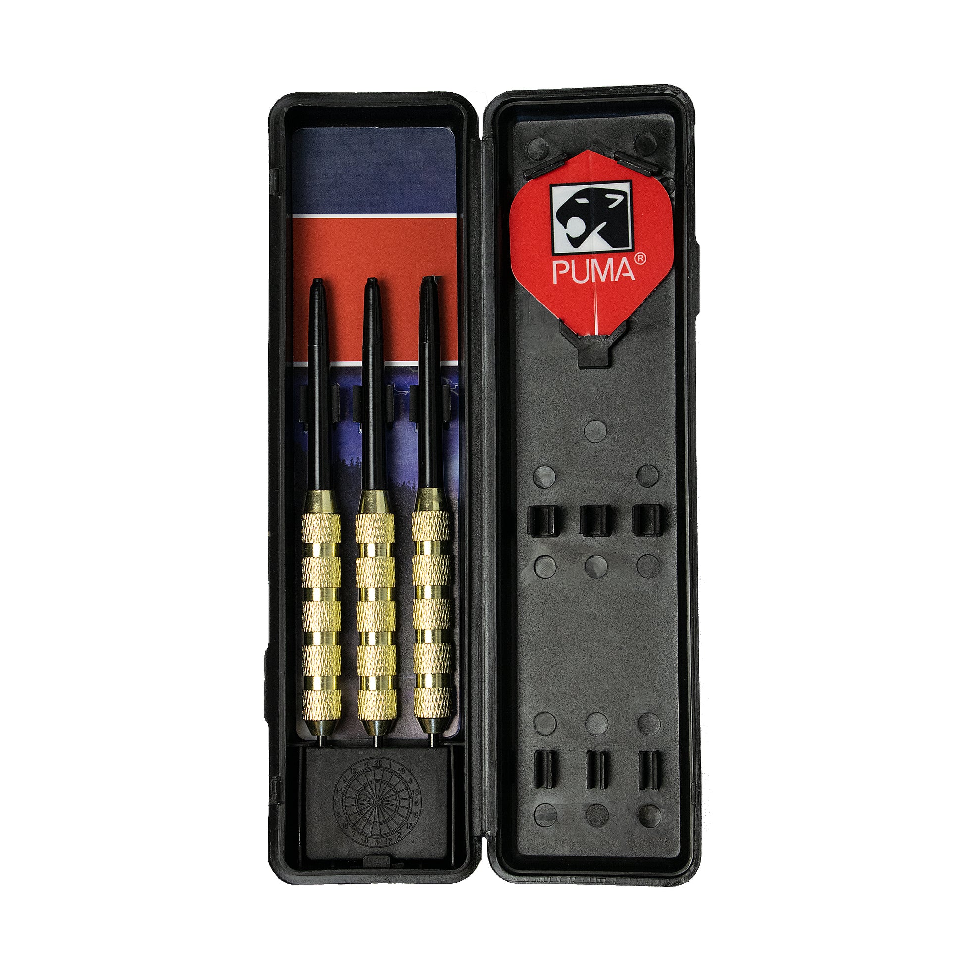 Puma Black Knight Steel Tip Dart Set - 22G - Leisure Brands Group