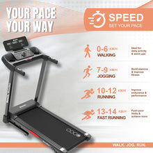 Load image into Gallery viewer, Bench. MotionGlide Treadmill with Mp3 speakers &amp; 12 pre-set programs
