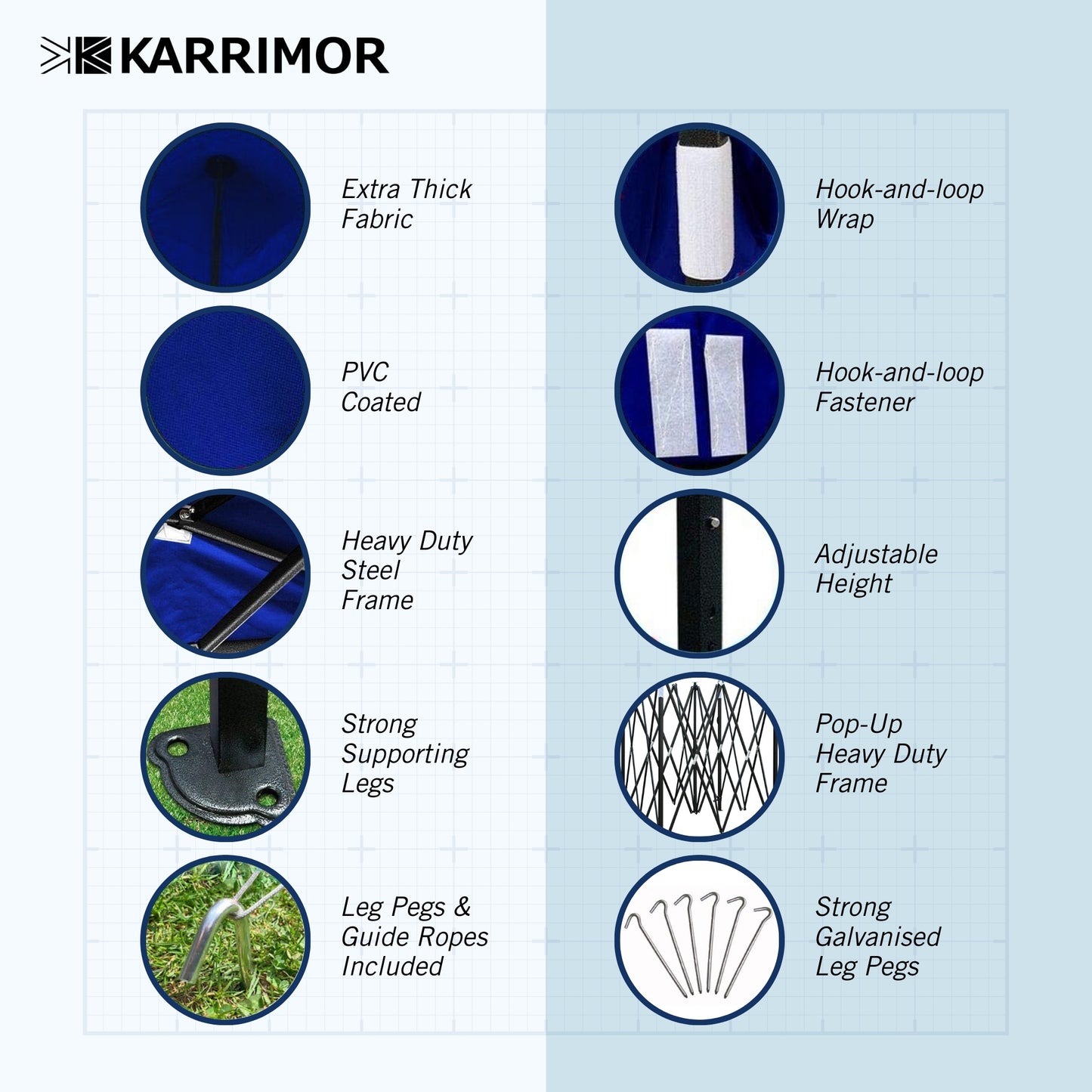 Karrimor Pop Up Gazebo - 3M x 3M - Leisure Brands Group