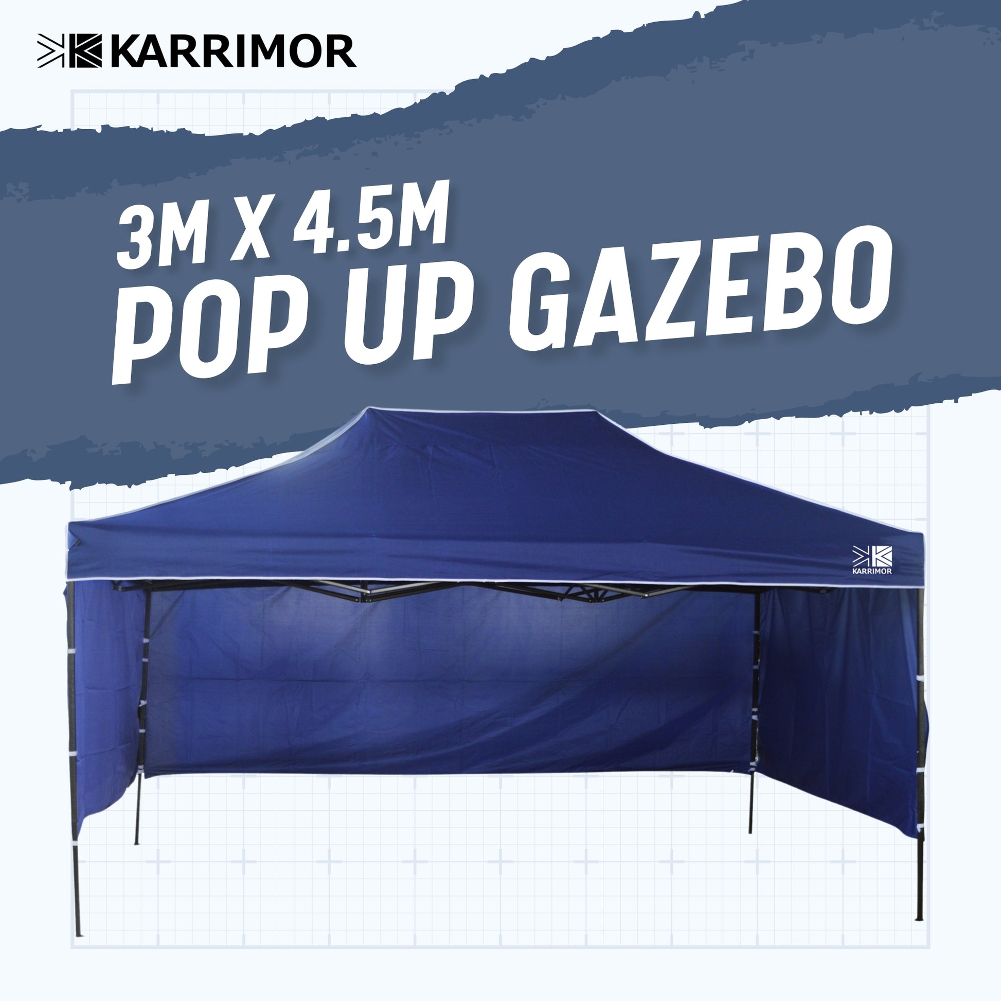 Karrimor Pop Up Gazebo - 3M x 4.5M - Leisure Brands Group
