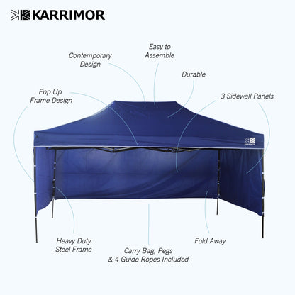 Karrimor Pop Up Gazebo - 3M x 4.5M - Leisure Brands Group
