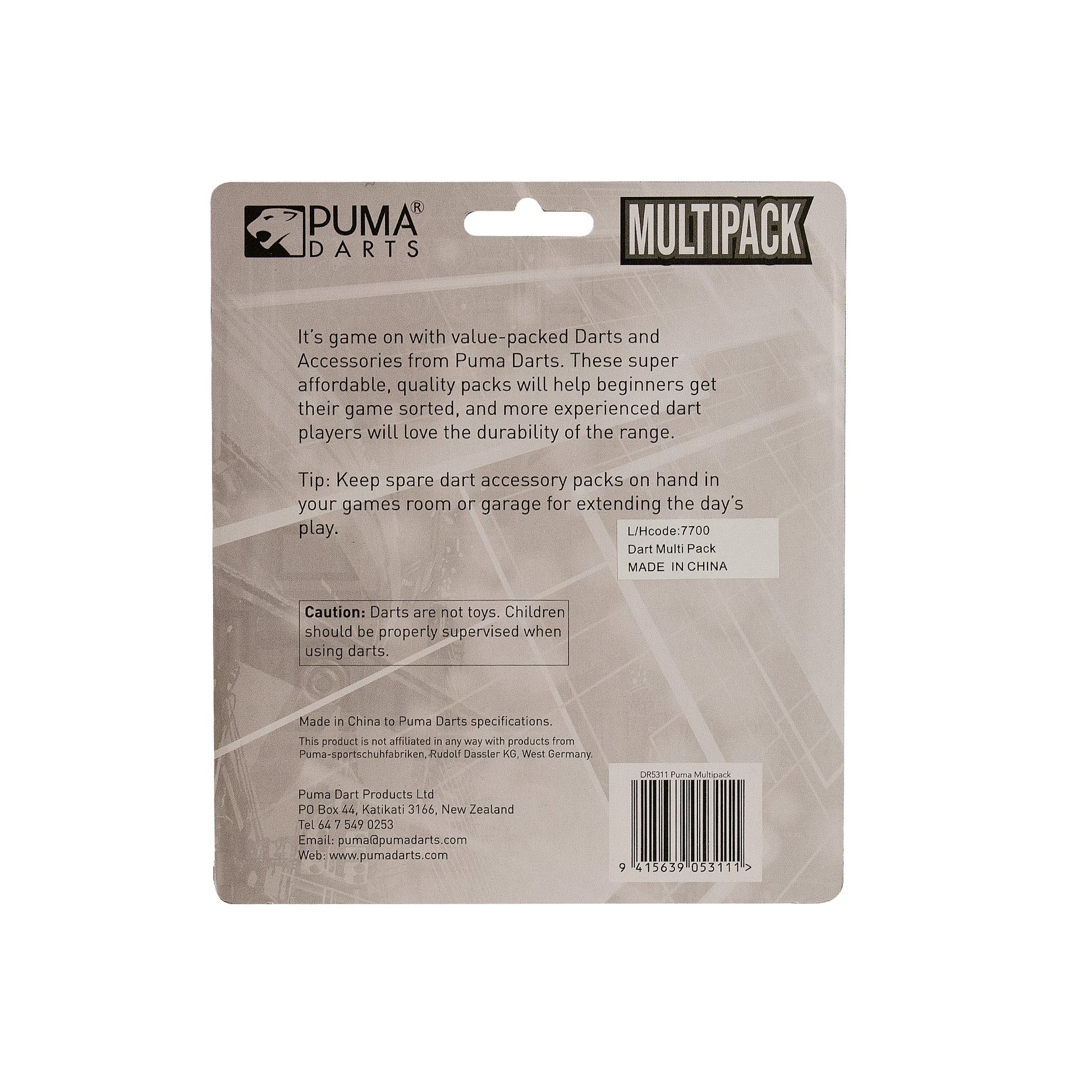 Puma Multipack Steel Tip Dart Set - Leisure Brands Group