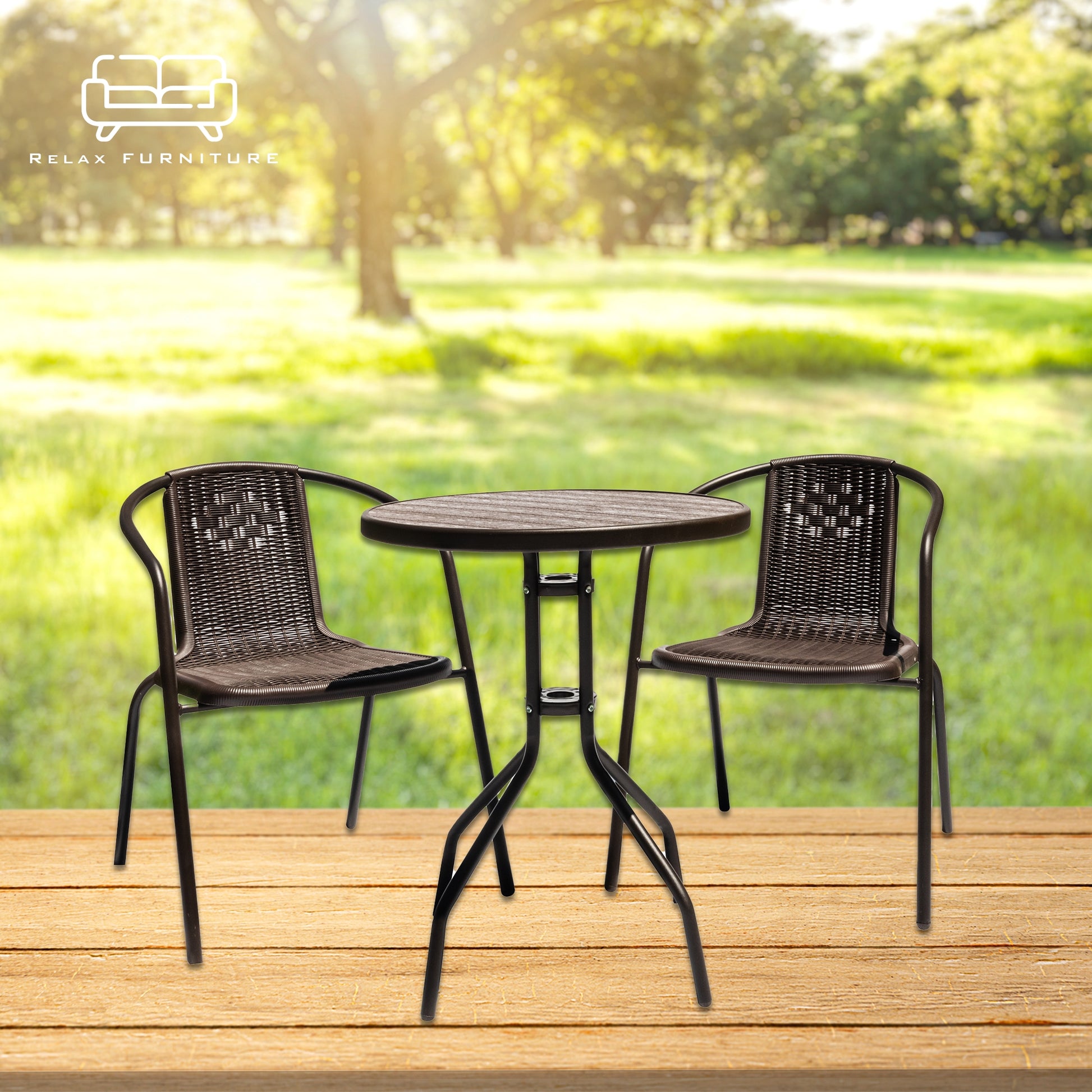 Relax Furniture Namib 3 Piece Bistro Set - Leisure Brands Group