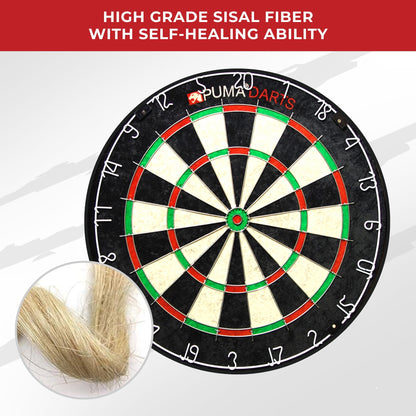 Puma Stadium Bristle Dartboard & Cabinet Set - Leisure Brands Group