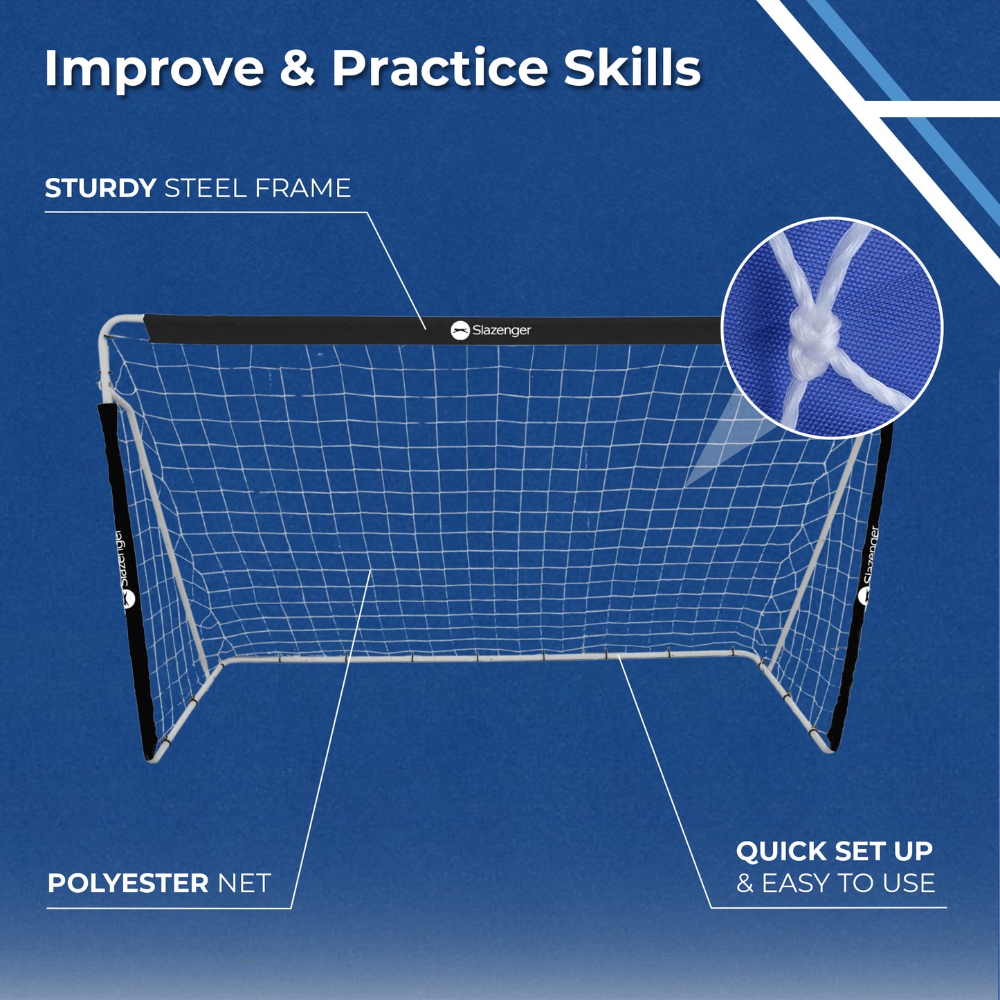 Slazenger 2.4m Soccer Goal - Slazenger SA