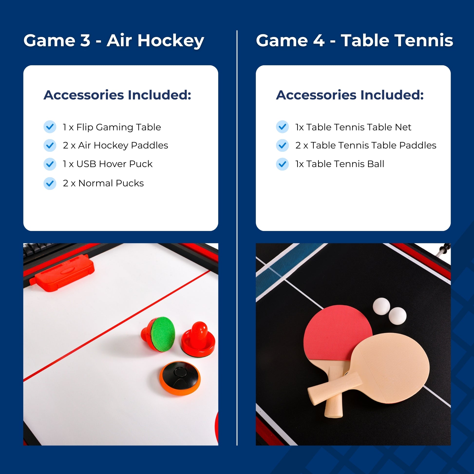 Slazenger 54" 4-in-1 Gaming Flip Table - Slazenger SA